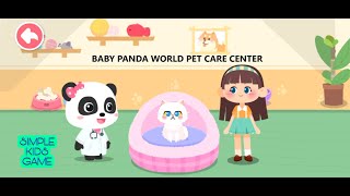 Baby Panda World Pet Care Center by Babybus. Simple Kids Game screenshot 2