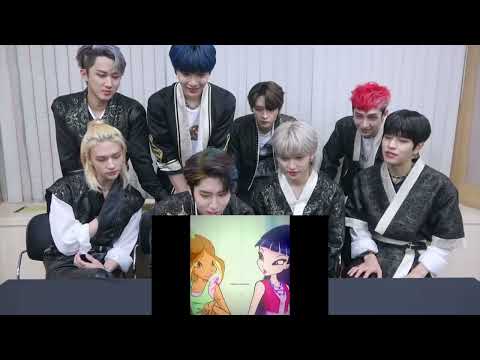 Stray kids react to Winx edits