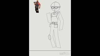 TF2 engineer X FPE style#tf2 #tf2xfpe #tf2engineer #tf2art #shorts #fpe #fpestyle