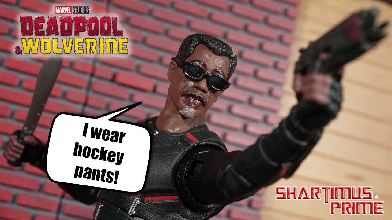 Marvel Legends BLADE Deadpool Wolverine Marvel Studios Hasbro Wesley Snipes Action Figure Review