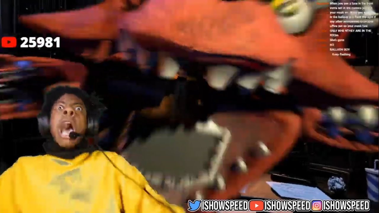 IShowSpeed FNAF 2 Jumpscare Compilation