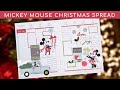 Mickey &amp; Minnie Christmas Spread | Classic Happy Planner