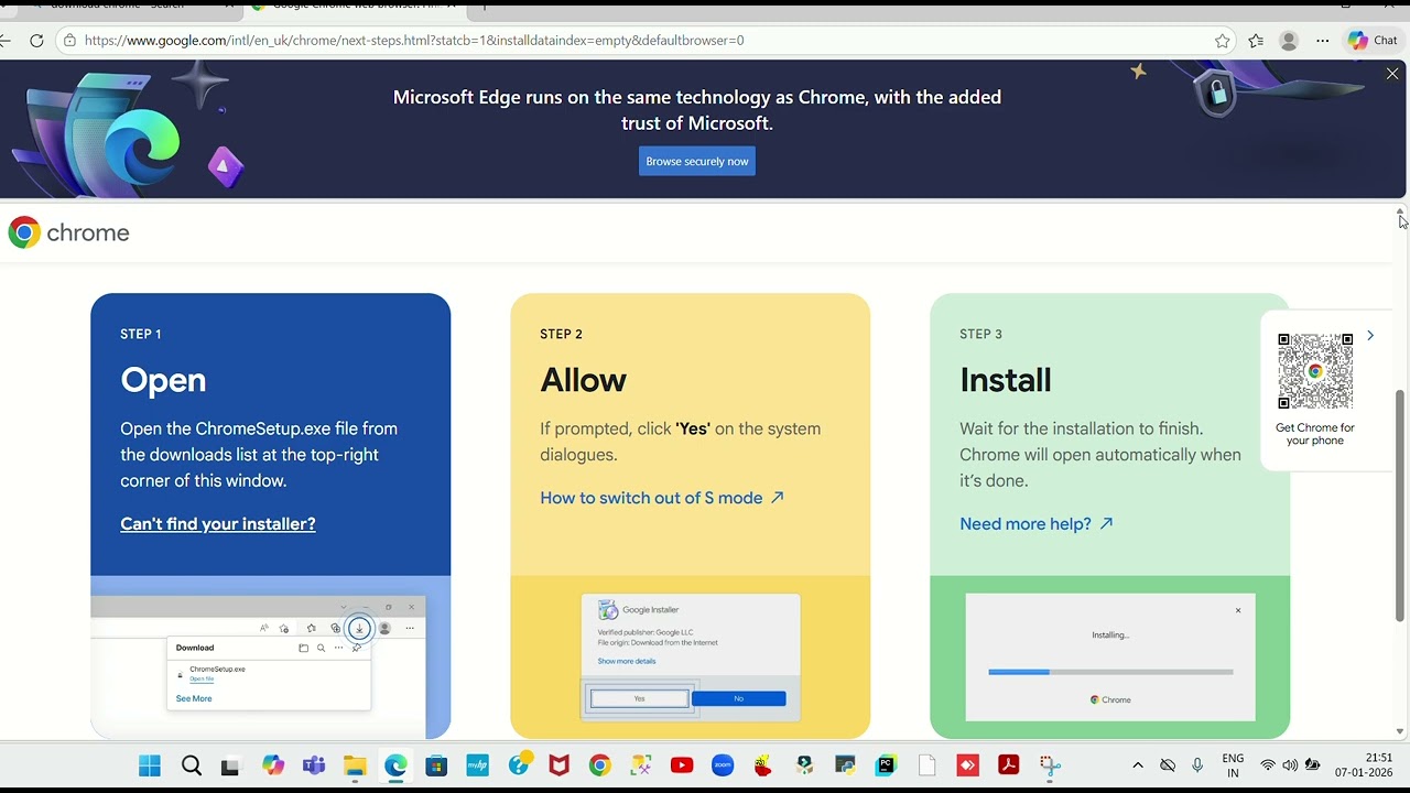 HOW TO DOWNLOAD GOOGLE CHROME WHEN YOU TAKEING NEW LAPTOP /ANY  SYSTEM 