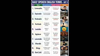 Daily English Vocabulary #spokenimportant #englishlanguage #@letstalk