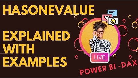 hasonevalue dax | Power BI DAX Tutorial Part 1| hasonevalue example