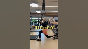 Use the suspension cable to get great T spine rotation with a split squat stance.