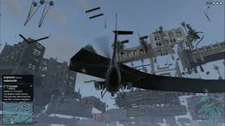 Death from the underworld with the Buzzard (wallbreach) GTA online