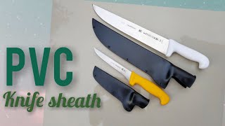 Tutorial Membuat Sarung Pisau dari PVC dengan alat seadanya | DIY PVC knife sheath