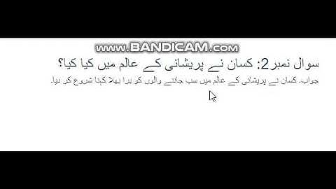 Urdu class 4. Kisan or Badshah (Q/A)