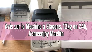 Machine à Glaçons 12kg En 24h, Machine Glacon Autonettoyant Capacite Reservoir 1 8 L Affichage Led Pelle Et Panier