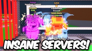 Hoe vind je STACKED SERVERS in Steal A Brainrot! (CRAZY STUFF)