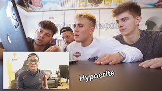Jake Paul is a Hypocrite in the KSI and Deji Drama
Jake Paul showcases himself as a hypocrite in his response videos to KSI calling out Logan Paul and him after his boxing match against Joe Weller. Not only that, but he manages to unknowingly diss a couple of his members from Team 10. More clips are also shown in his response to the ComedyShortsGamer video calling him out as well.
↓Follow me on Twitter and Instagram↓@KevinReyes1121↓
Twitter: https://twitter.com/kevinreyes1121
Instagram: https://instagram.com/kevinreyes1121 Jake Paul is a Hypocrite in the KSI and Deji Drama