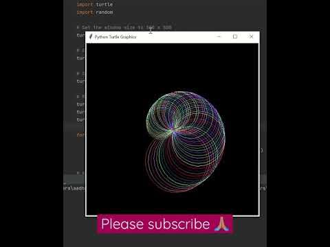 how to create python turtle graphics code - YouTube