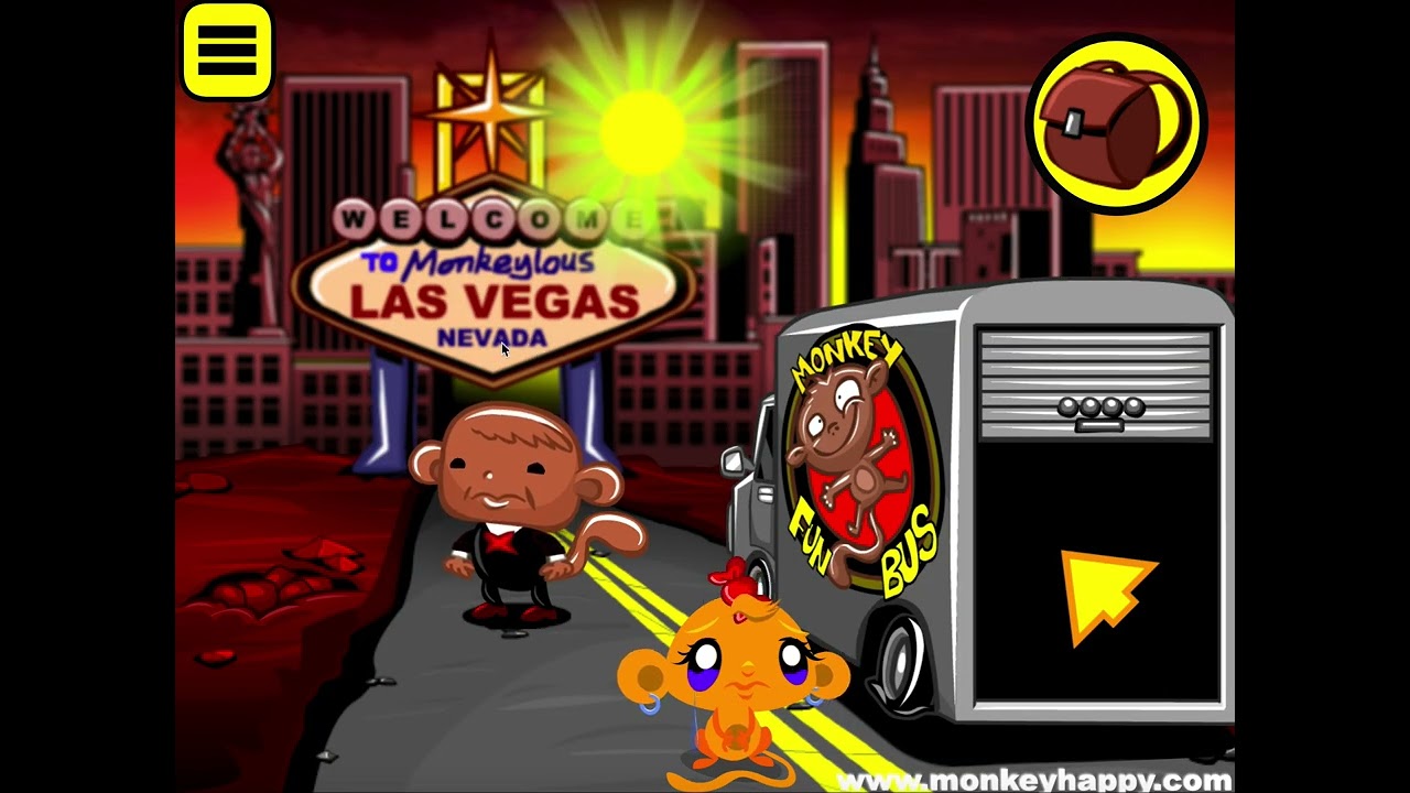 Monkey GO Happy Stage 988 — тема «Обезьяны едут в Лас-Вегас»
