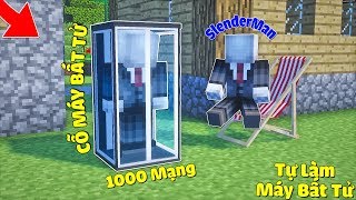 CHẾ TẠO CỖ MÁY BẤT TỬ BỊ ĐÁNH 1000 LẦN NHƯNG KHÔNG CHẾT TRONG MCPE | Thử Thách SlenderMan