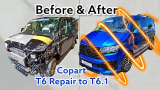 Salvaged VW T6 From Copart Repaired & Modified by Charlie's Autos 564 views 8 months ago 35 minutes