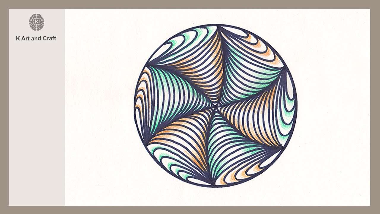 Zentangle Wheel Zentangle Color Wheel Zentangle Inspired Color Wheel Mandala Art Print