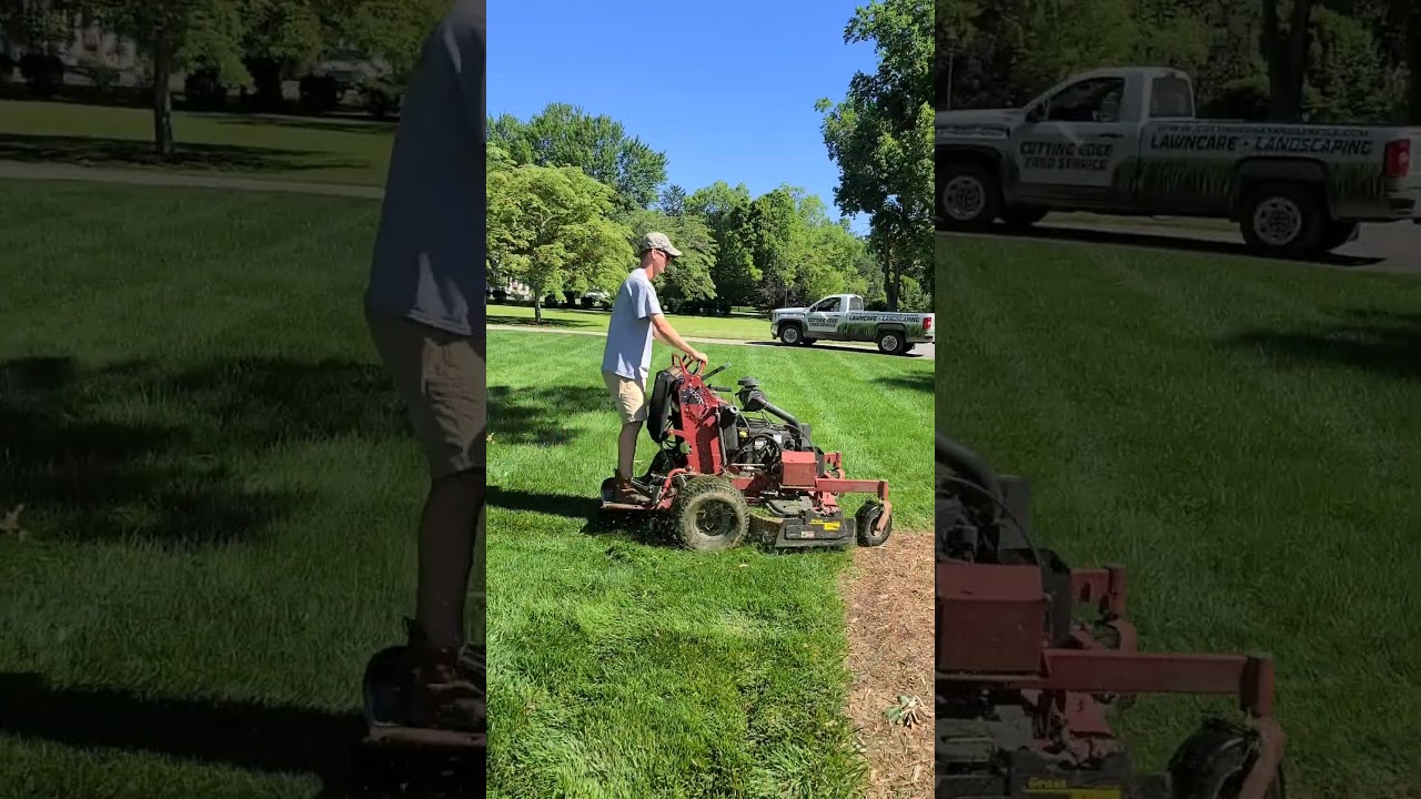 Mowing with Grass Flap