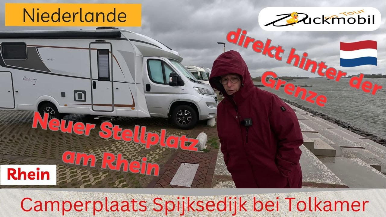 Neuer Stellplatz direkt am Rhein 😍 Camperplaats Spijksedijk zwischen Emmerich und Tolkamer