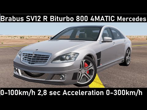 Brabus SV12 R Biturbo 800 4MATIC Mercedes Review Test 0-100km/h 2,8 sec Acceleration 0-300km/h