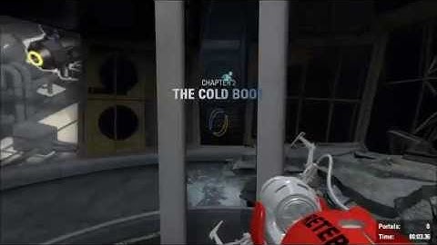 Portal 2 Speedrun of Laser Intro in 19.69 (Rank 17)