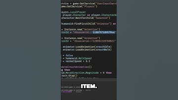 ROBLOX C TO CROUCH MODEL #robloxscripting #roblox #tutorial #robloxtutorial