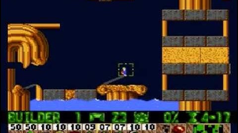 Lemmings Genesis/Mega Drive Walkthrough: Tricky Level 10