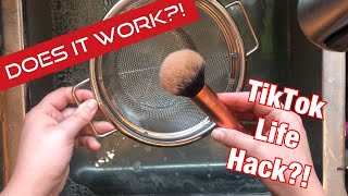 Cleaning my makeup brushes using this tiktok life hack?? with a
strainer?! honestly shook. see full collection and final thoughts at
the end. would you tr...