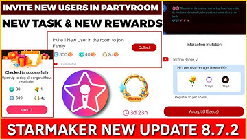 starmaker new update 8.7.2| invite new user in daily task and get 7 days vip and pendant starmaker 🔥