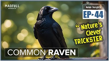 Common Raven → Nature's Clever Trickster ● #facts @MadfullMoments ◌ EP►44