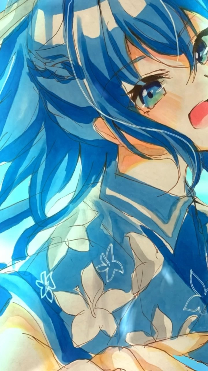 中1が描く】からぴち🍑ヴァイス ビジュ妄想で描く【るなさん】 - YouTube