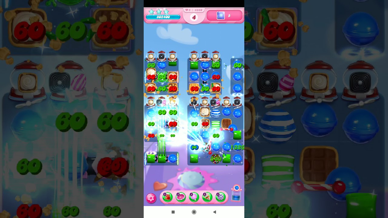 candy crush level 4680 that has more green and blue candies YouTube