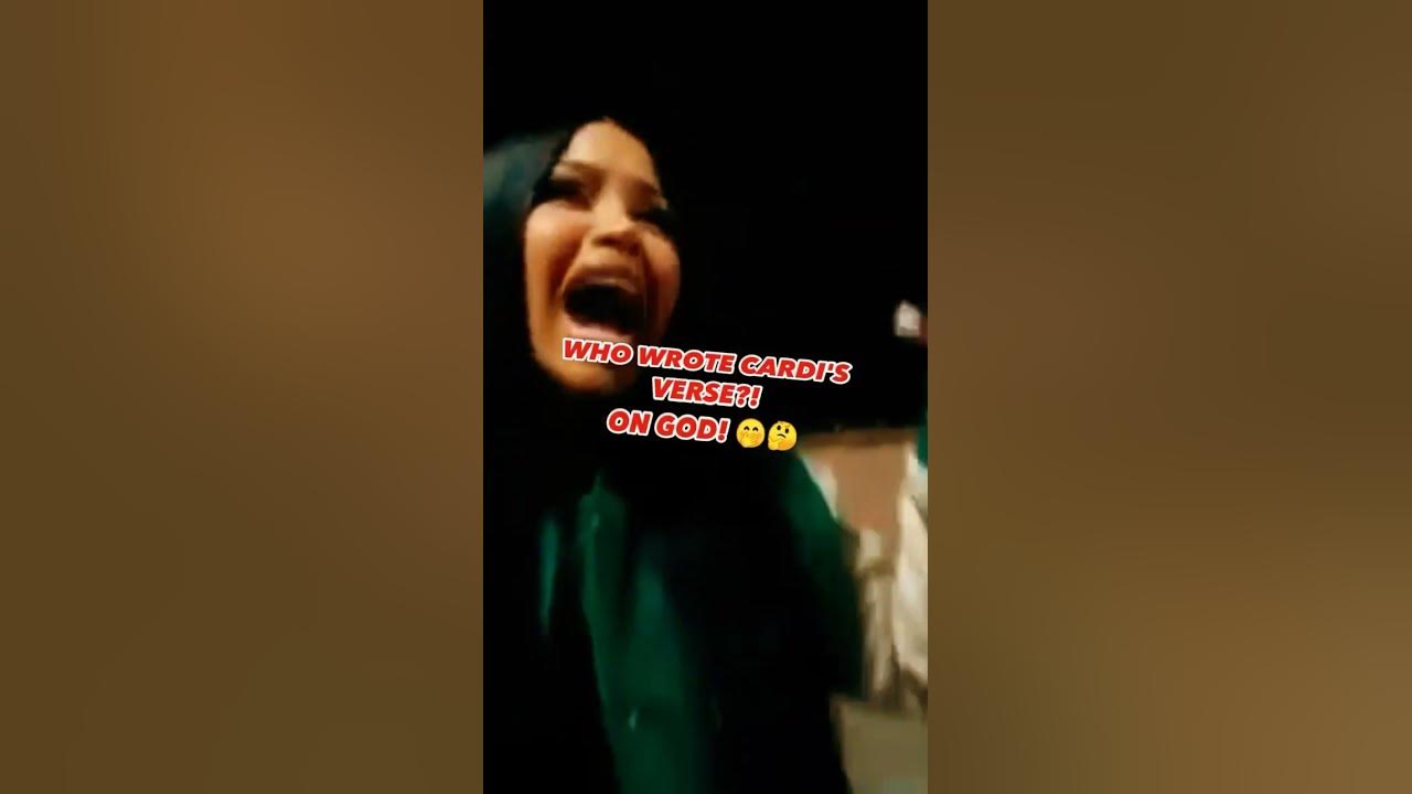 Who wrote the verse?! 🔥🙆 #shorts #cardib #tomorrow #lyrics