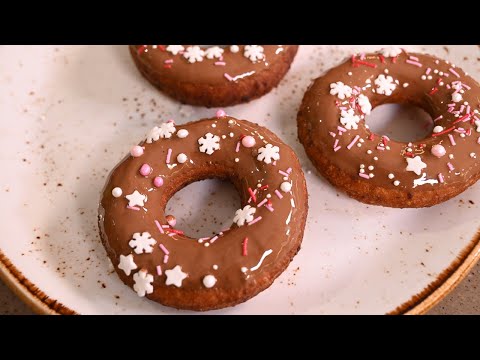 Творожные пончики с глазурью из молочного шоколада