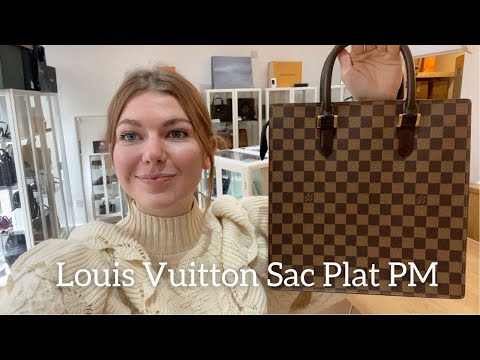 Louis Vuitton Damier Ebene Venice Sac Plat PM Tote