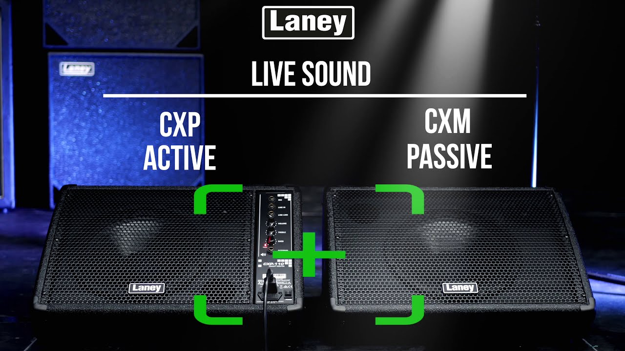 CONCEPT CXP-110 Active stage monitor - 130W - 10 inch woofer plus horn -  Laney Amplification - Since 1967