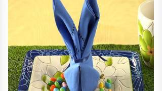 How to Fold a Bunny Napkin | Easy Napkin Design