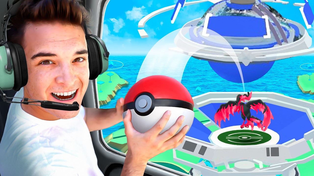 I Played Pokémon GO in a Helicopter!