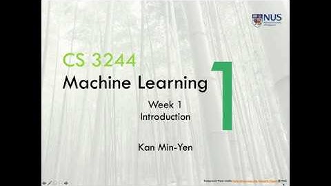 01.in.01 « Machine Learning « NUS School of Computing