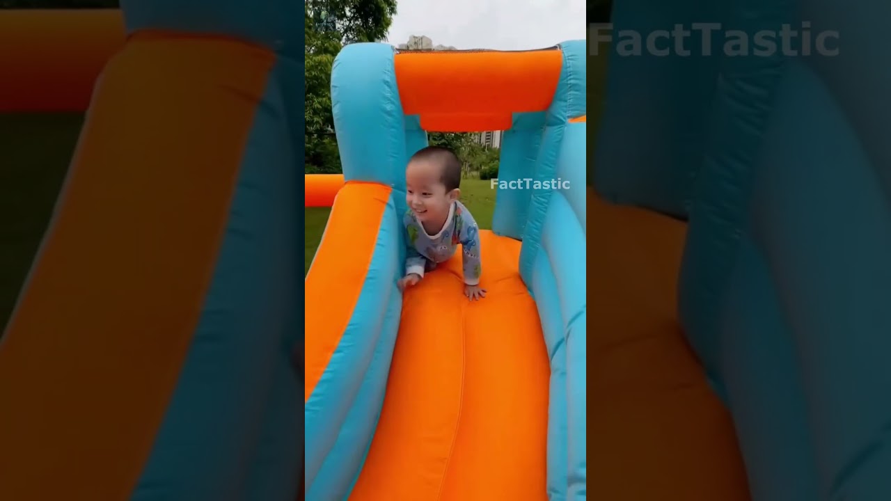 Inflatable bouncy castle house