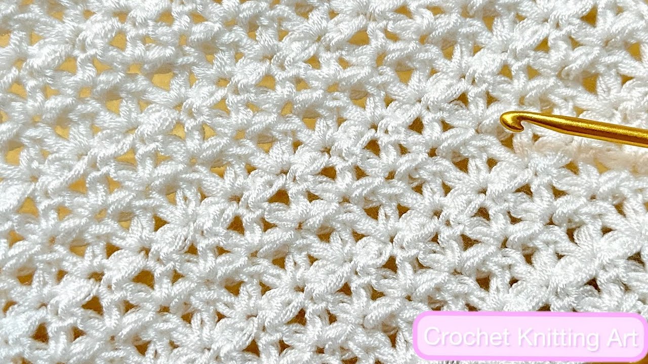 Unusual Crochet Pattern for Baby Blankets, Shawls, Bags & Tops | Easy & Pretty Crochet Stitch