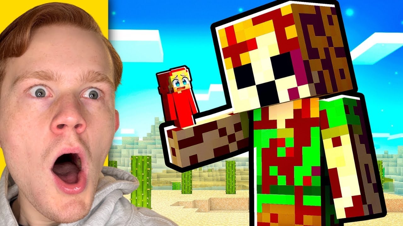 Jag Skrämde Min Vän Som GIANT ALEX i Minecraft!