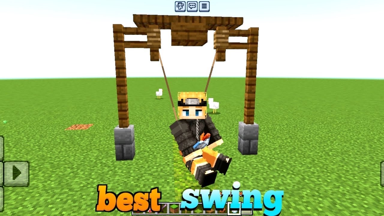 Working Swing Minecraft best working swing in Minecraft | #minecraft #viralvideos - YouTube
