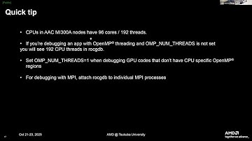 3-1 ROCgdb debugger | CCS, University of Tsukuba