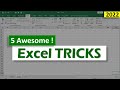 🔥 5 Awesome Excel Tips and Tricks 2022