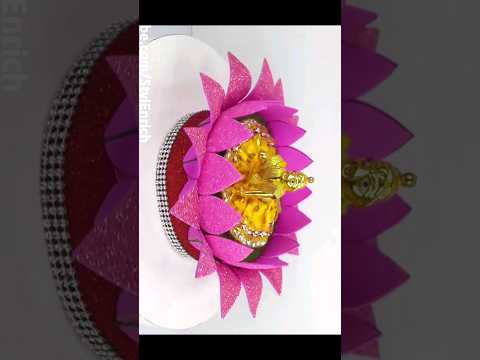 Krishna Janmashtami Special Decoration : Beautiful Krishna Asan of Lotus Shape | #shorts