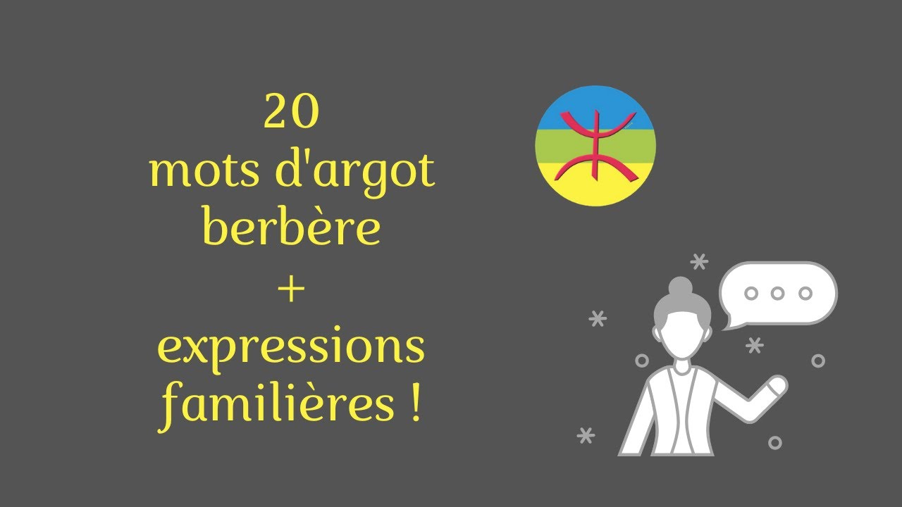 Les SYNONYMES en berbère : partie 02