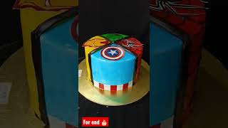 superhero cake || super hero theme cake decorating ideas #cake #shorts #shortsfeed #viralshort