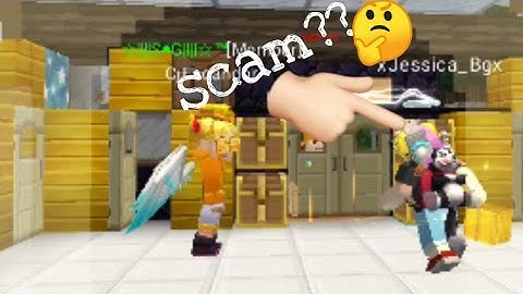 Testing Scammer!!! in Sky Block#2(No Scam person ?!😱) Blockman Go: Blocky Mods