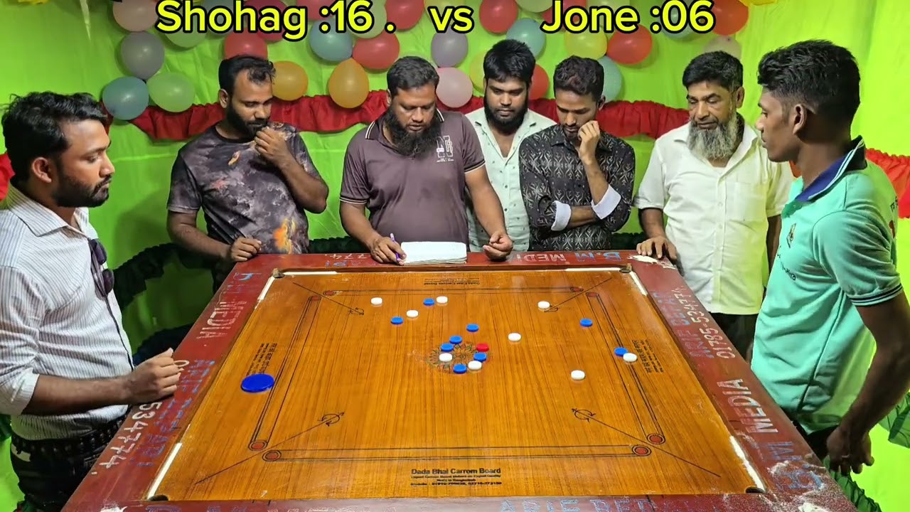 #নিউ ক্যারাম টুর্নামেন্ট ২০২৫ সোহাগ বনাম জনি  হাড্ডাহাড্ডি লড়াই #everyone 